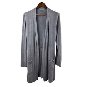 Women’s Barefoot Dreams Large Denim Blue Plush Cardigan
